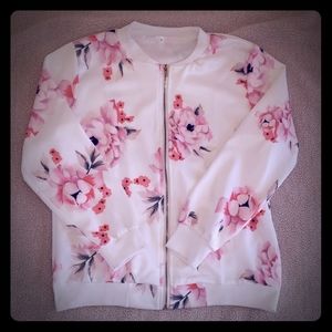Sateen floral jacket